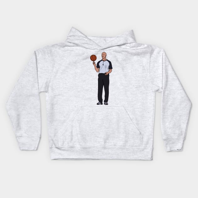 richard jefferson as refree Kids Hoodie by rsclvisual